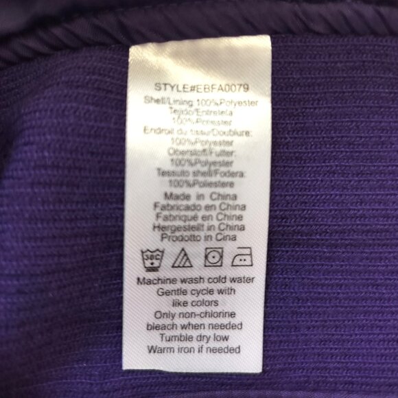 Bienzoe Vest Womens Size Small Slim Purple Zip Quilted Light Weight Stretch NWT - Picture 7 of 9